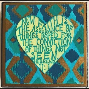 Hand illustrated scripture art